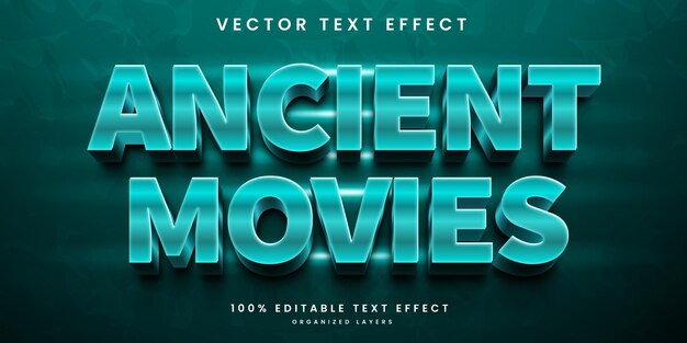 Movies 3d text effect