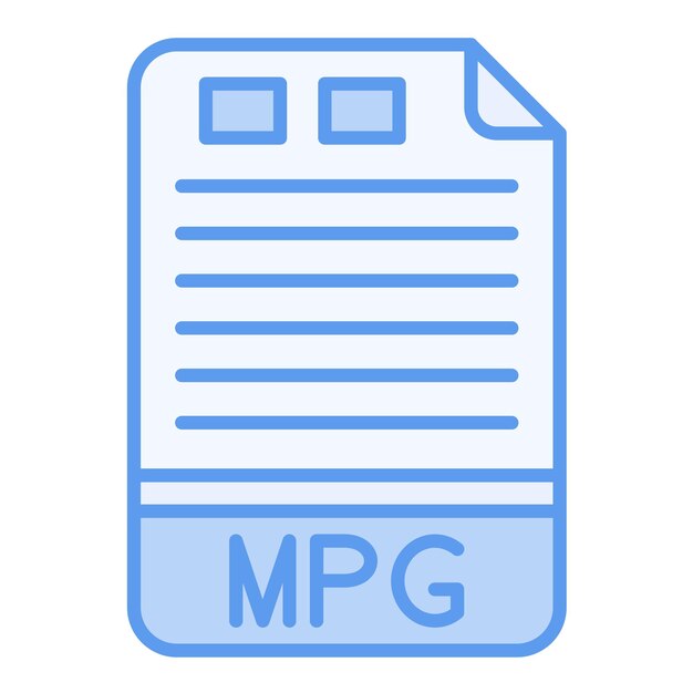 MPG icon vector image Can be used for File Formats