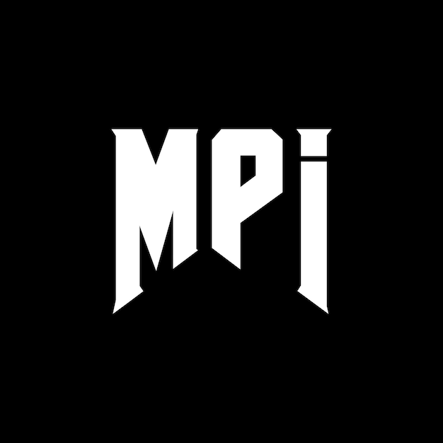 MPI letter logo design for technology company MPI logo design black and white color combination MPI logo MPI vector MPI design MPI icon MPI alphabet MPI typography logo design