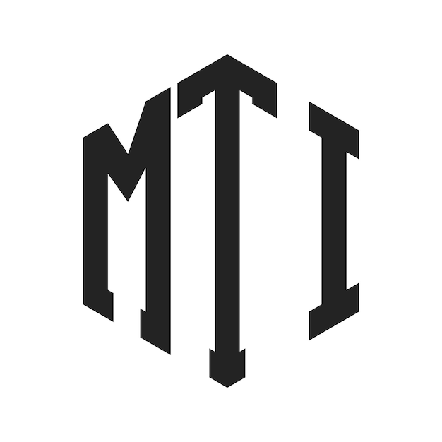 MTI Logo Design Initial Letter MTI Monogram Logo using Hexagon shape