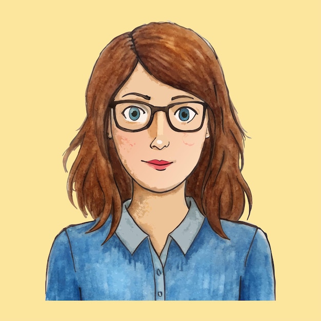 mujerestetica_con_anteojos_de_pelo_marron_de_fren 1