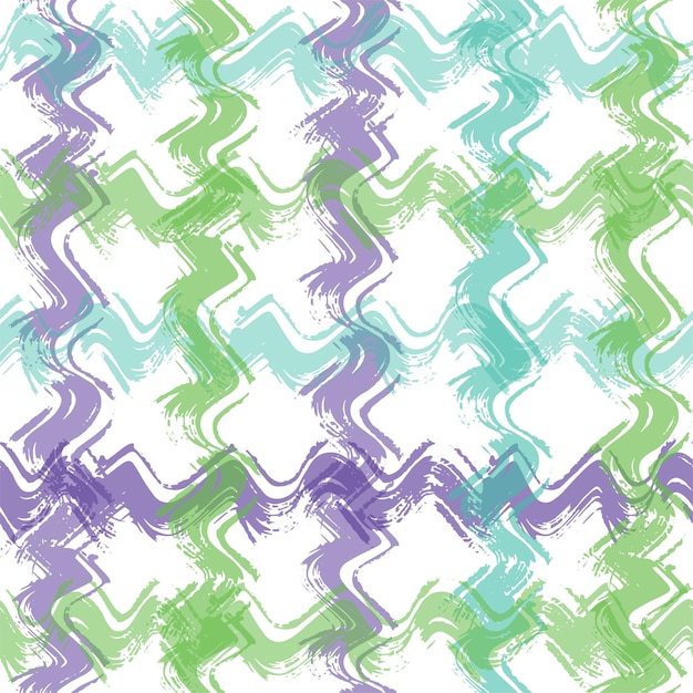 Multi color overlapping wavy shapes form a creative pattern