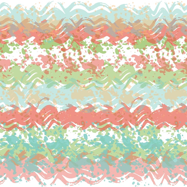 Multi color overlapping wavy shapes form a creative pattern