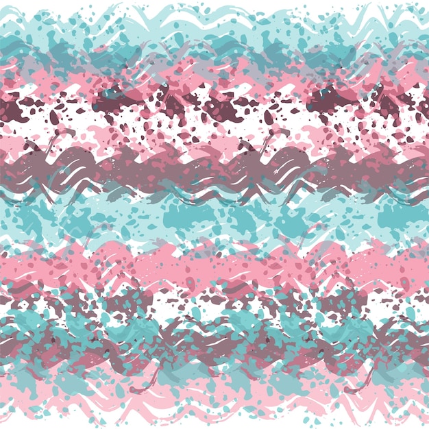 Multi color overlapping wavy shapes form a creative pattern