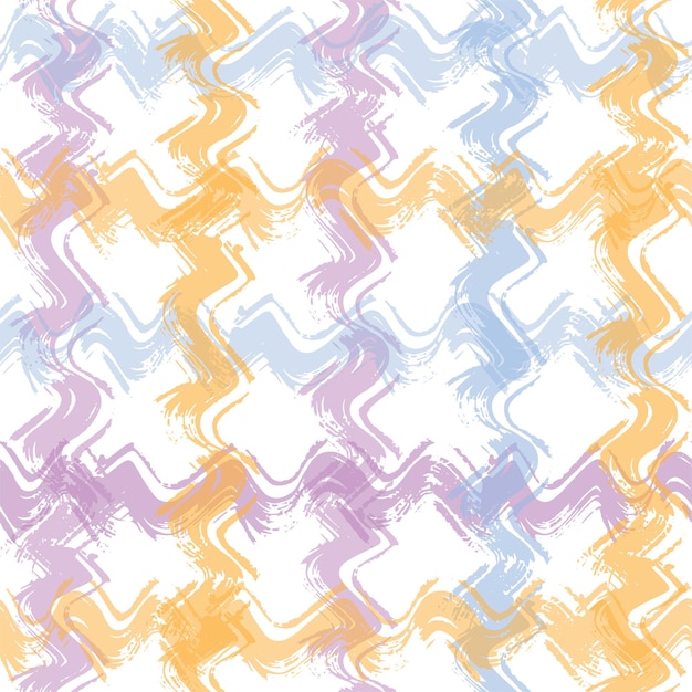 Multi color overlapping wavy shapes form a creative pattern