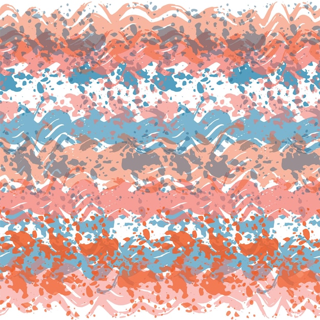 Multi color overlapping wavy shapes form a creative pattern