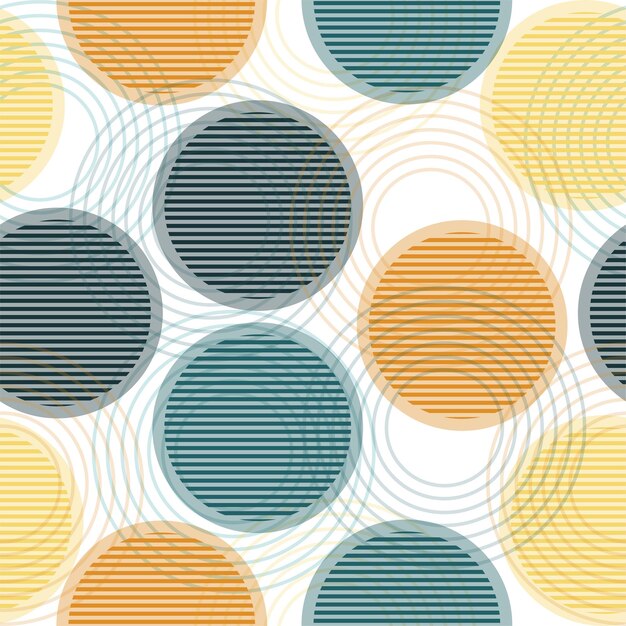 Multi colored circles on a white background