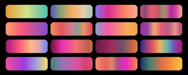 multicolor gradient set