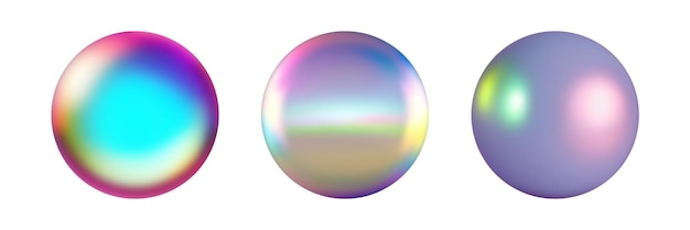 Multicolored balloons isolated on white background 3D imitation