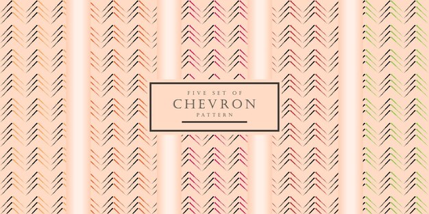 multicolored five chevron shape seamless pattern design new trendy chevron zig zig pattern shapes