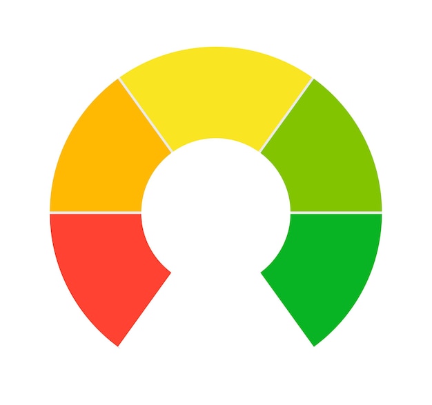 Multicolored round scale Vector illustration