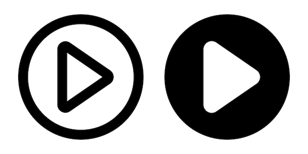 Multimedia botton icon template