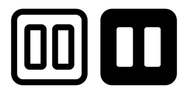 Multimedia botton icon template