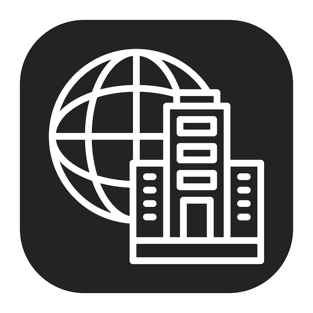 multinational icon vector image can be used for data science