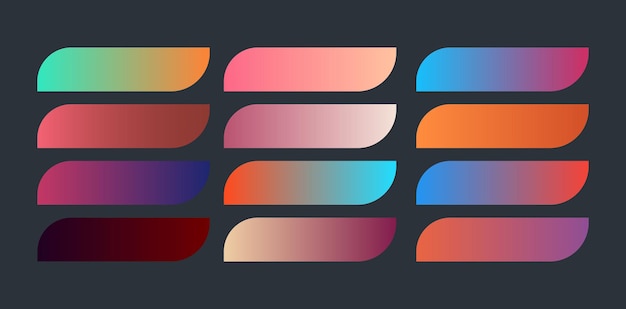 Multiple color gradient set design