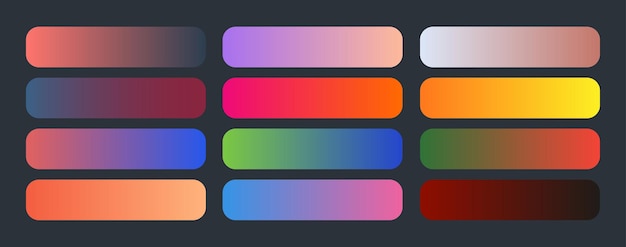 Multiple color gradient set
