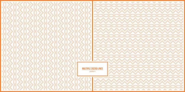 multiple orange zigzag lines pattern