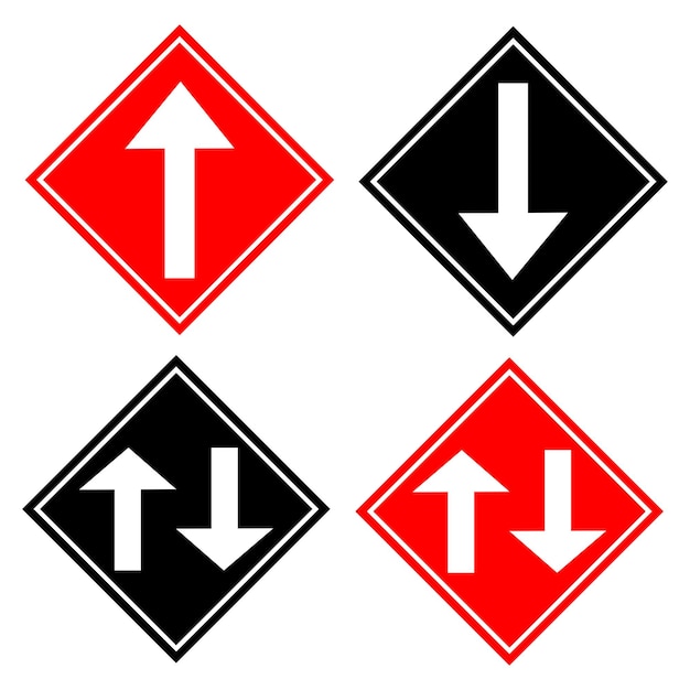 Multiple road signsMany ways road Sign