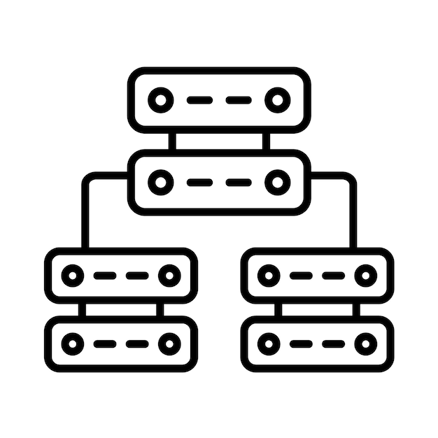 Multiple Servers Line Illustration