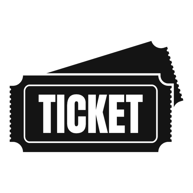 Museum ticket icon Simple illustration of museum ticket vector icon for web design isolated on white background