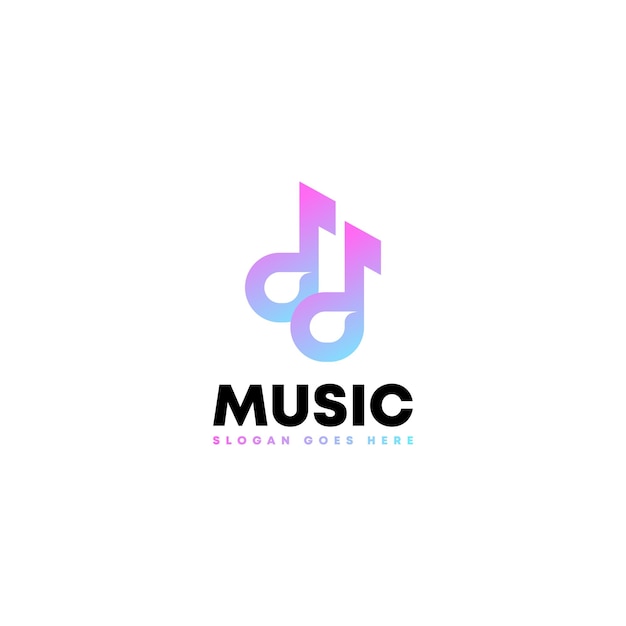 Music Logo Design Concept Vector