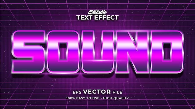 Music Text in Colorful Gradient with Glowing Effect and Futuristic Style