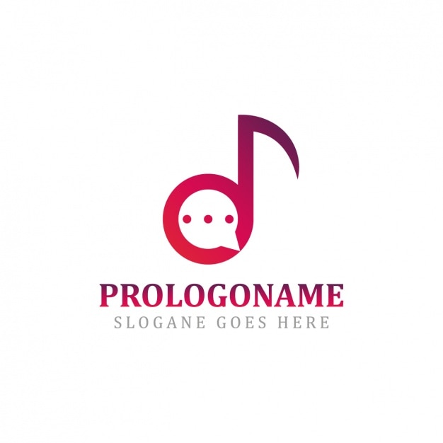 Musiklogo skabelon design