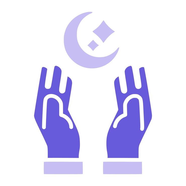 Vektör muslim dua icon