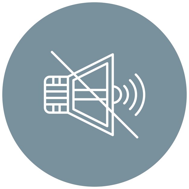 Mute icon vector image Can be used for User Interface