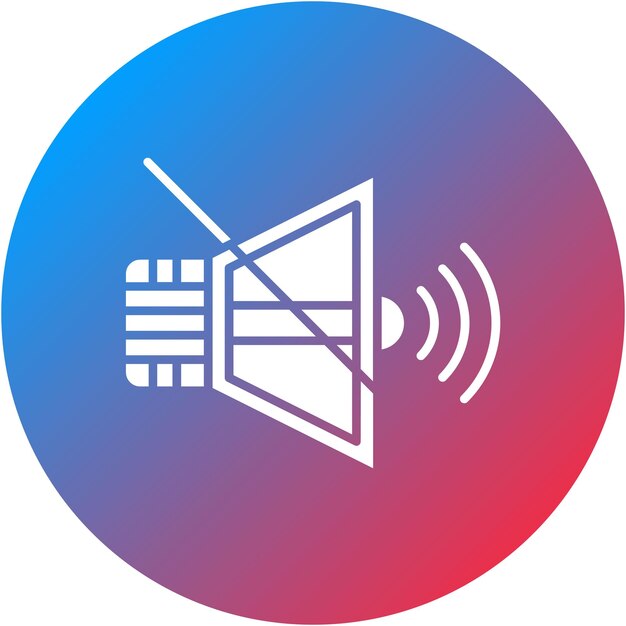 Mute icon vector image Can be used for User Interface