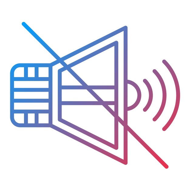 Mute icon vector image Can be used for User Interface