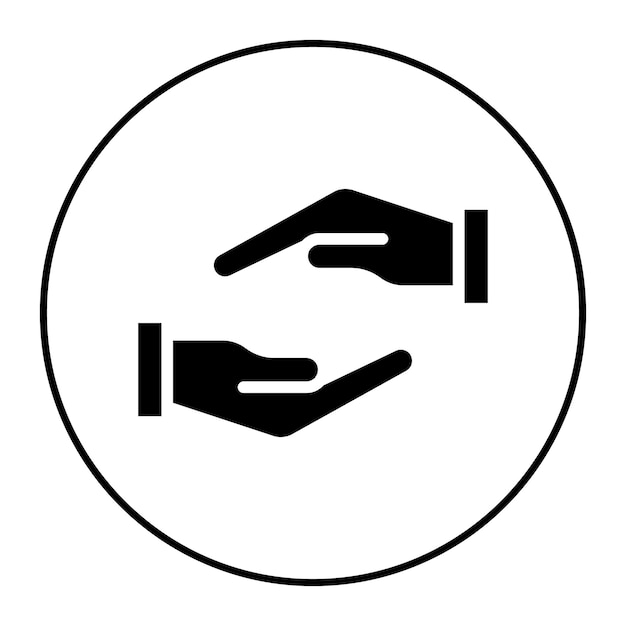 mutual support icon vector image can be used for teamwork