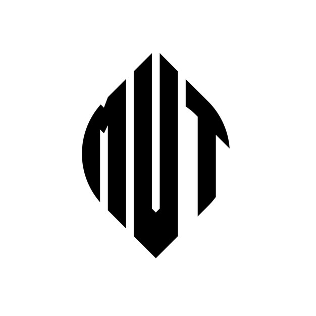 MVT cirkel bogstav logo design med cirkel og ellipse form MVT ellipse bogstaver med typografisk stil De tre initialer danner et cirkel logo MVT Circle Emblem Abstract Monogram Letter Mark Vector