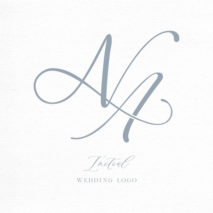 Vektör na initial wedding logo monogram