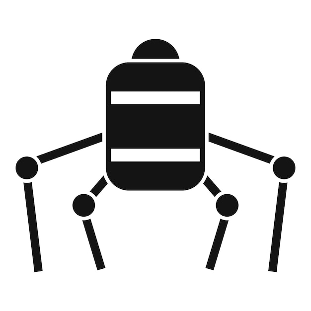 NAME icon Simple illustration of nano future robot vector icon for web design isolated on white background