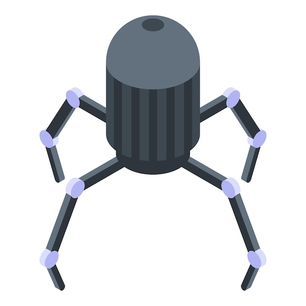 nanotechnology spider icon isometric of nanotechnology spider vector icon for web design isolated on white background