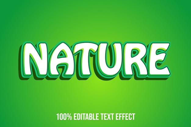 Nature editable text effect graphic style