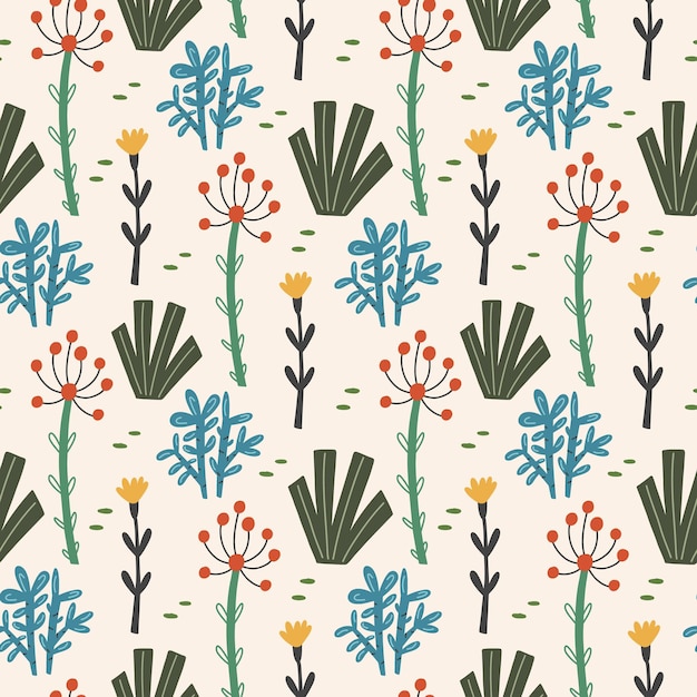 Nature plant flower pattern