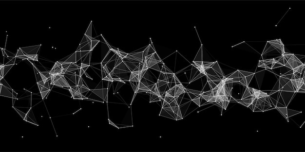 Nätverksanslutningsstruktur Teknik ansluter big data Vetenskapsbakgrund Affärsmässig futuristisk kuliss