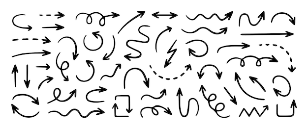 navigation arrow icons and symbols collection
