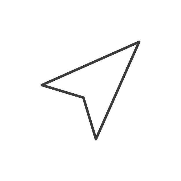 navigation icon set compass tool arrow vector symbol gps north directional arrow sign in black filled and outlined style