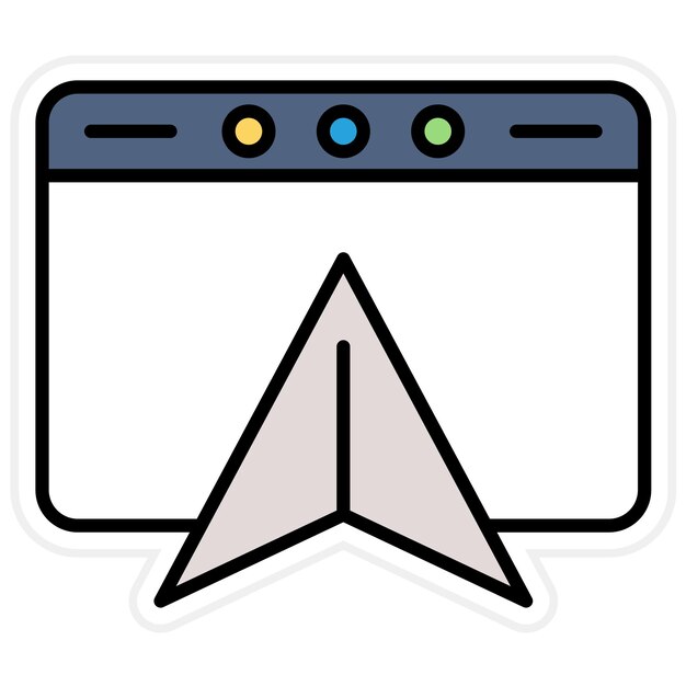 Navigation icon vector image Can be used for UX and UI