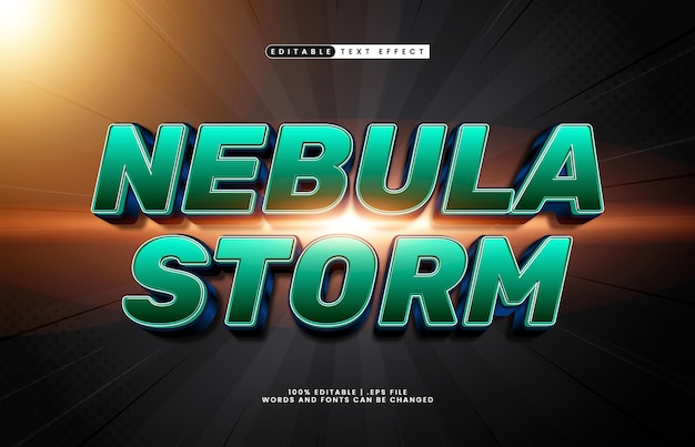 nebula storm editable text effect with a cosmic and galaxy text effect
