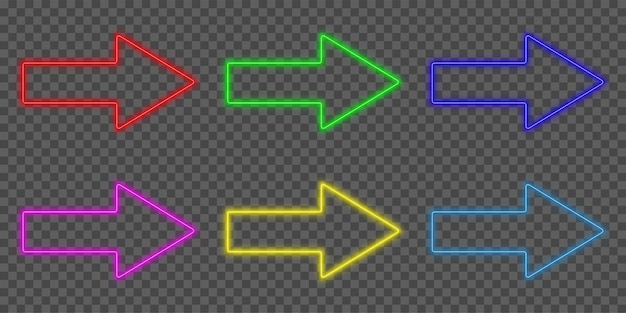 neon arrows all