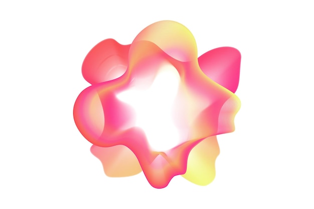 Neon gradient sound waves sound lines radial spectrum vector colorful cover for a musical poster and