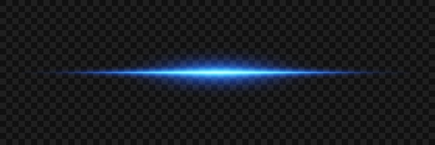 Neon light effect horizontal line