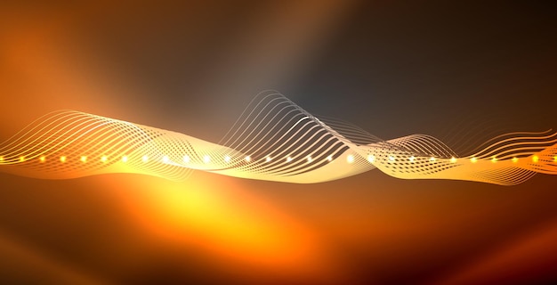 Neon lines shiny glowing background