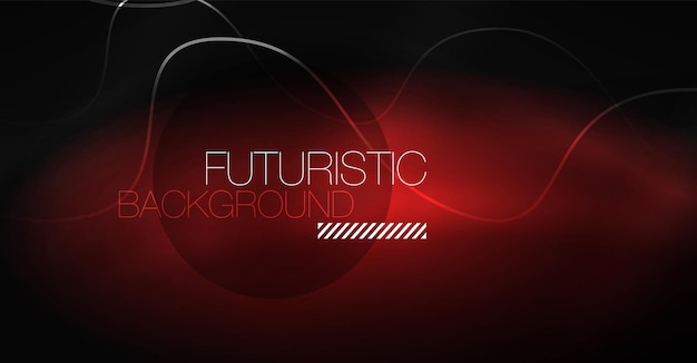 Neon lines wave background Abstract composition