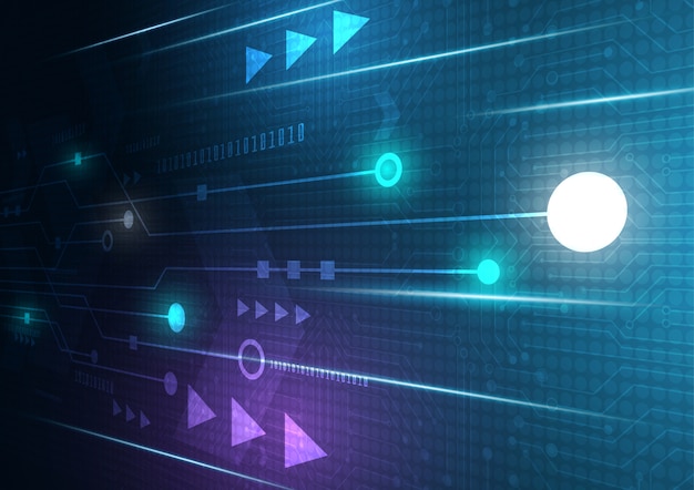 Neonpilhastighet och teknologi dataladdning abstrakt med färgglad bakgrund vektordesign
