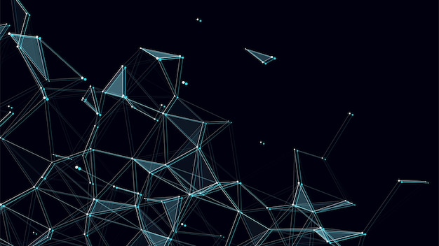 Netværksforbindelsesstruktur Teknologi forbinder big data Videnskabelig baggrund Forretningsmæssig futuristisk baggrund